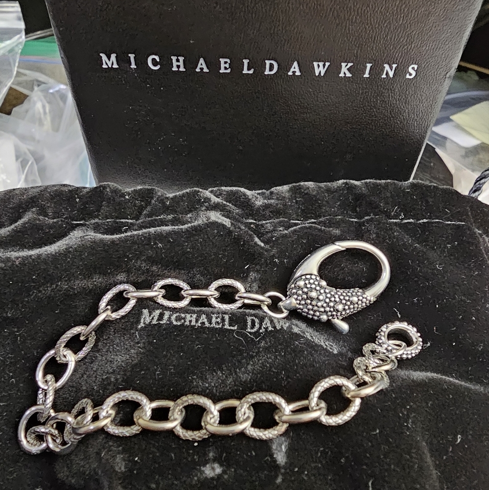 Michael Dawkins sterling silver ball bracelet! Excellent condition. Like new. Ma